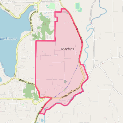 Map of Machias