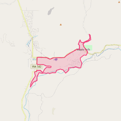 Map of Maple Falls