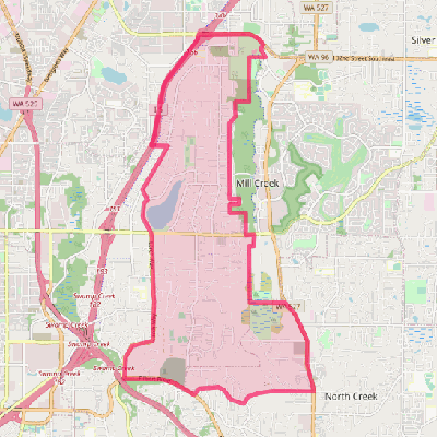 Map of Martha Lake