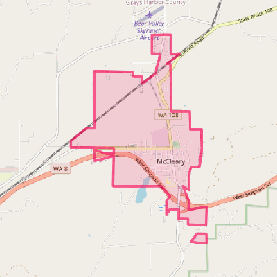 Map of McCleary