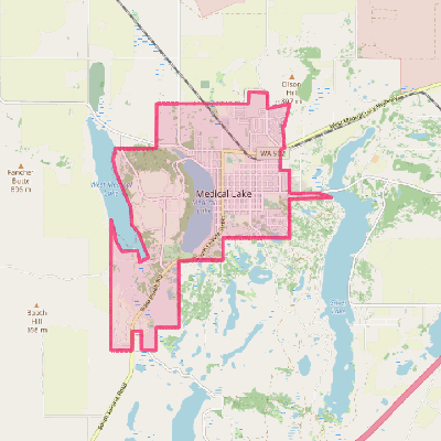 Map of Medical Lake