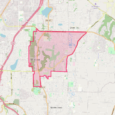 Map of Mill Creek
