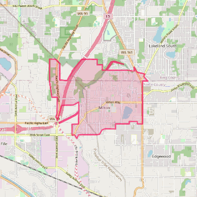 Map of Milton