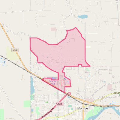 Map of Monroe North