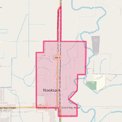 Map of Nooksack