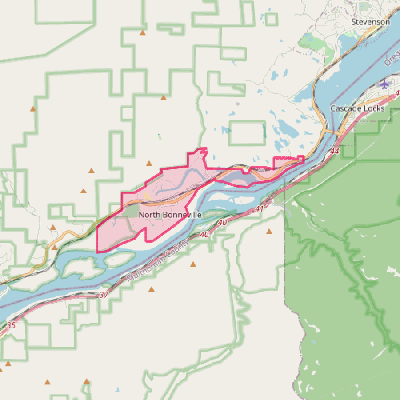 Map of North Bonneville