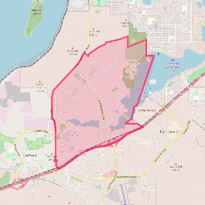 Map of North Fort Lewis