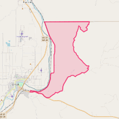 Map of North Omak