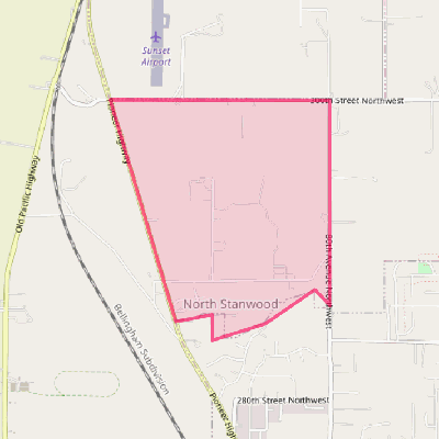 Map of Northwest Stanwood