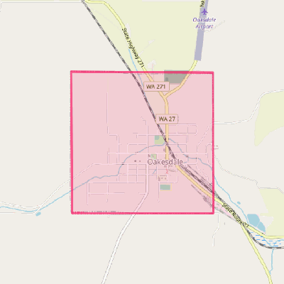 Map of Oakesdale