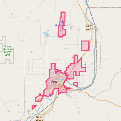 Map of Omak