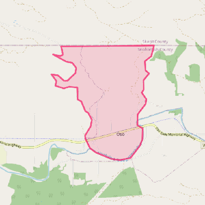 Map of Oso