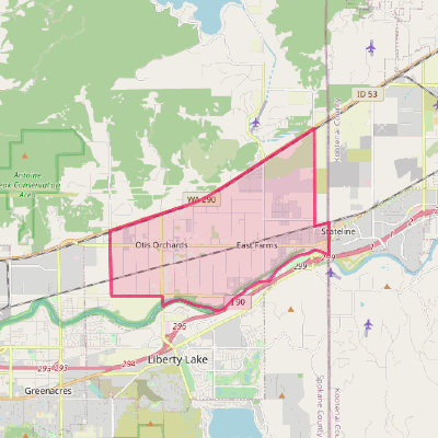 Map of Otis Orchards-East Farms