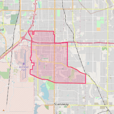 Map of Parkland