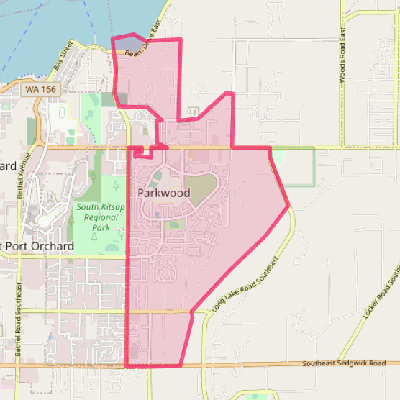 Map of Parkwood