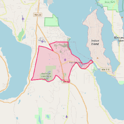 Map of Port Hadlock-Irondale