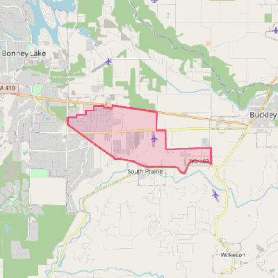 Map of Prairie Heights