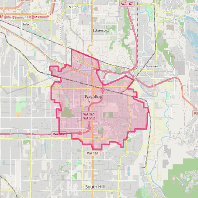 Map of Puyallup