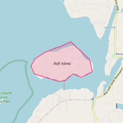 Map of Raft Island