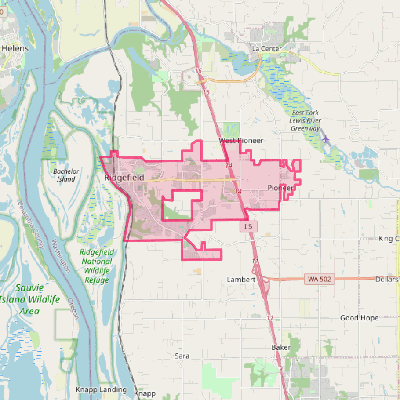 Map of Ridgefield