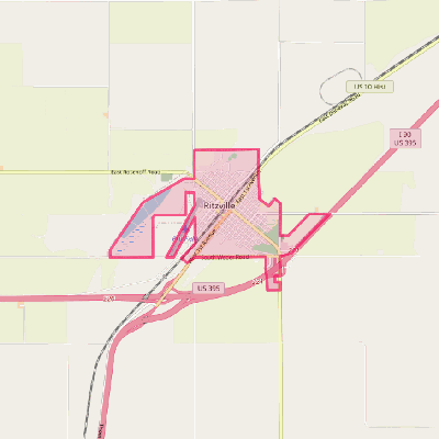 Map of Ritzville