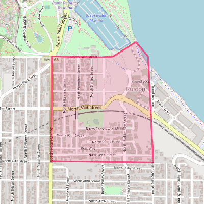 Map of Ruston