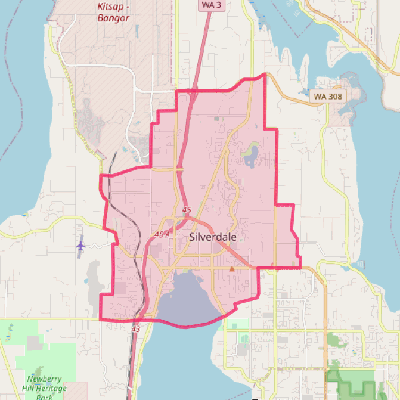 Map of Silverdale