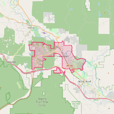 Map of Snoqualmie