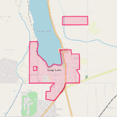 Map of Soap Lake