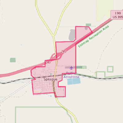 Map of Sprague