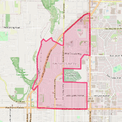 Map of Town and Country