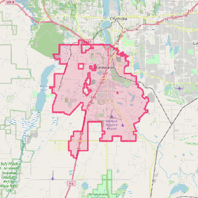 Map of Tumwater