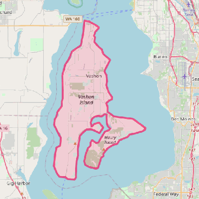 Map of Vashon