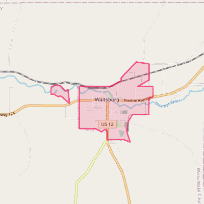 Map of Waitsburg