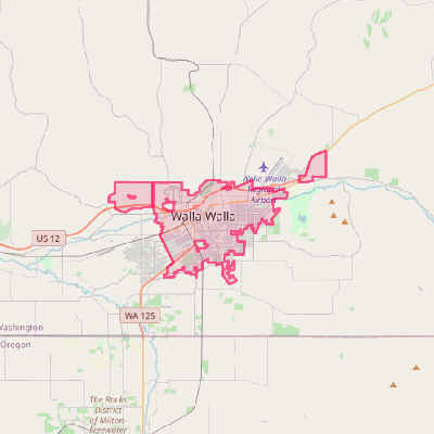 Map of Walla Walla