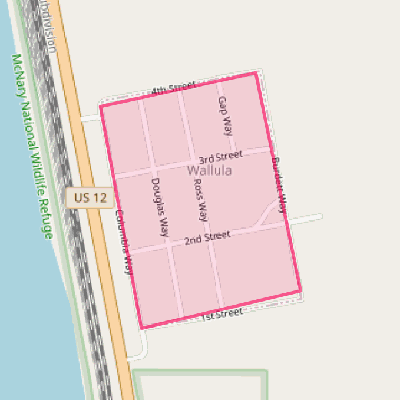 Map of Wallula