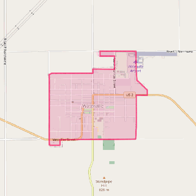 Map of Waterville