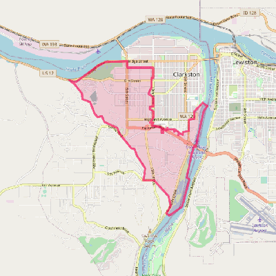 Map of West Clarkston-Highland