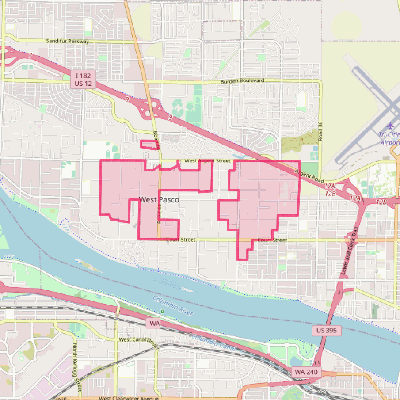 Map of West Pasco