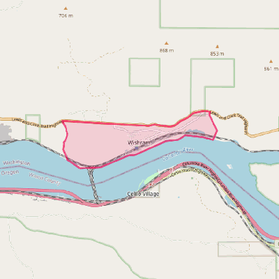 Map of Wishram