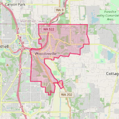 Map of Woodinville