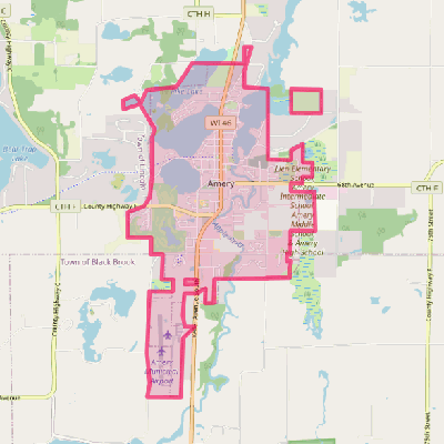 Map of Amery