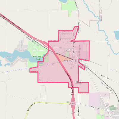 Map of Amherst Junction