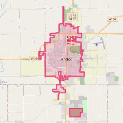 Map of Antigo