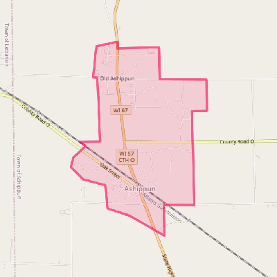 Map of Ashippun