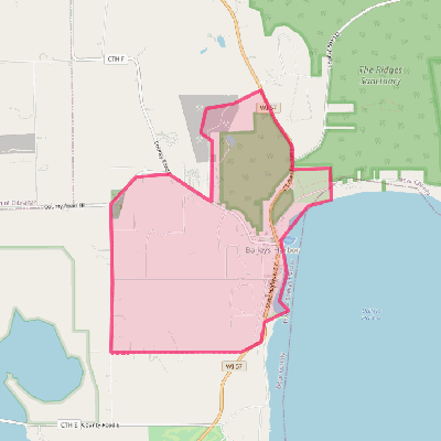 Map of Baileys Harbor