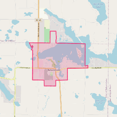 Map of Balsam Lake