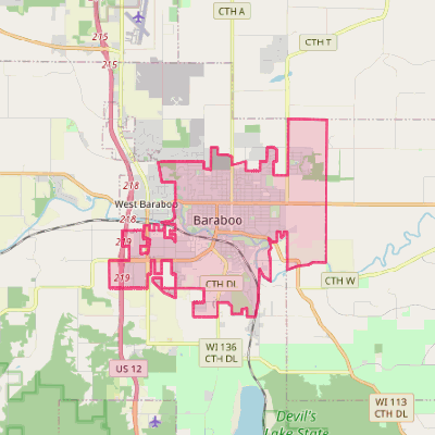 Map of Baraboo