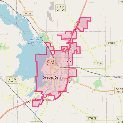 Map of Beaver Dam