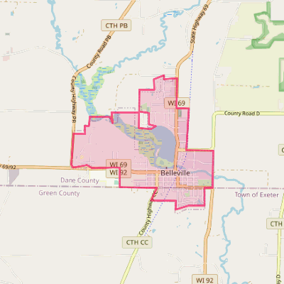 Map of Belleville